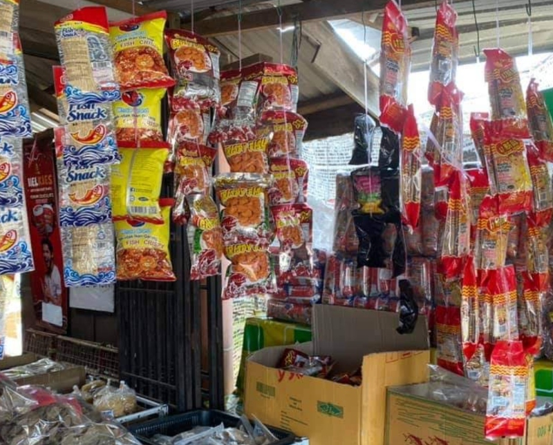 Batik and local snacks