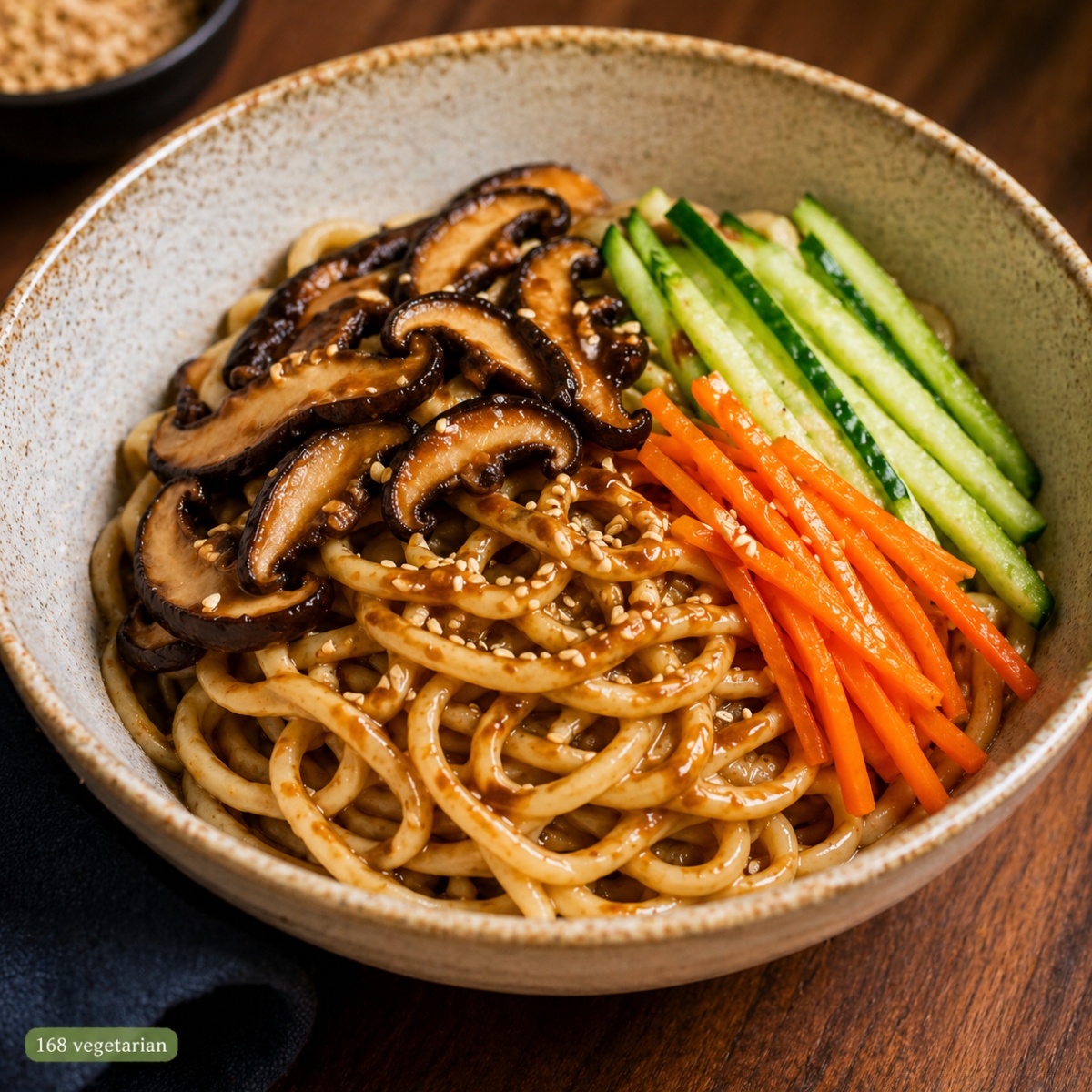 麻酱香菇拌面
